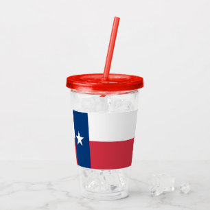 Texas-Flaggen-Acrylglas Acryltrinkbecher