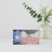 Texas-Flaggen-Backsteinmauer Visitenkarte (Stehend Vorderseite)