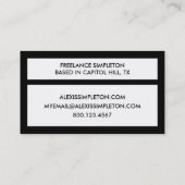 Texas-Flaggen-Backsteinmauer Visitenkarte (Rückseite)