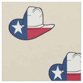 Texas-Flaggen-Cowboyhut-Gewebe IRGENDEINE FARBE Stoff