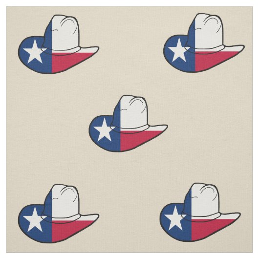 Texas-Flaggen-Cowboyhut-Gewebe IRGENDEINE FARBE Stoff (Muster)