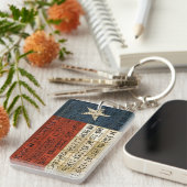 Texas-Flaggen-einzige Schlüsselanhänger (Vorderseite rechts)