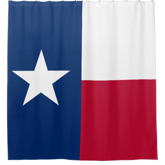 Texas-Flaggen-einzige Stern-Staats-Flagge Duschvorhang (Vorderseite)
