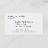 Texas-Flaggen-Erdölbohrungs-Anlage Visitenkarte (Rückseite)