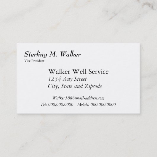 Texas-Flaggen-Erdölbohrungs-Anlage Visitenkarte (Rückseite)