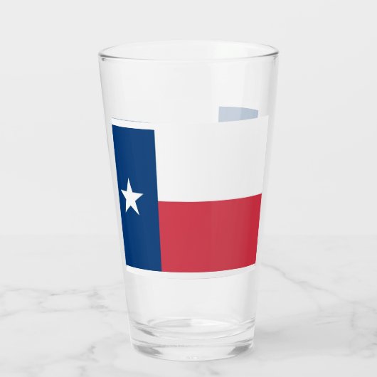 Texas-Flaggen-Glas-Trommel Glas (Rückseite)