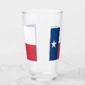 Texas-Flaggen-Glas-Trommel Glas (Links)