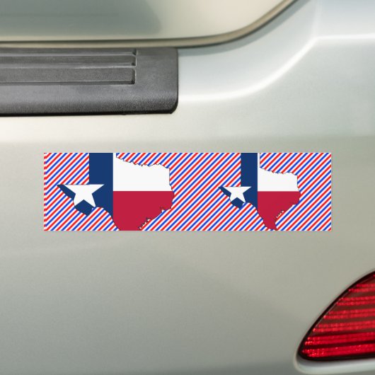 Texas-Flaggen-Karte Autoaufkleber (Auf Auto)