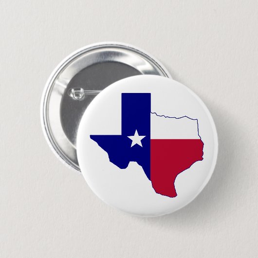 Texas-Flaggen-Karte Button (Vorne & Hinten)