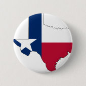 Texas-Flaggen-Karte Button (Vorderseite)