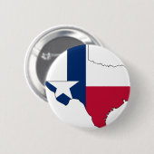 Texas-Flaggen-Karte Button (Vorne & Hinten)