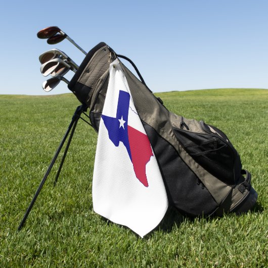 Texas-Flaggen-Karte Golfhandtuch (Gras)