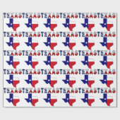 Texas-Flaggen-Karte mit Texas Geschenkpapier (Flach)