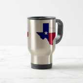 Texas-Flaggen-Karte Reisebecher (VorderseiteRechts)