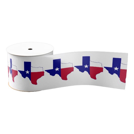 Texas-Flaggen-Karte Ripsband (Spule)