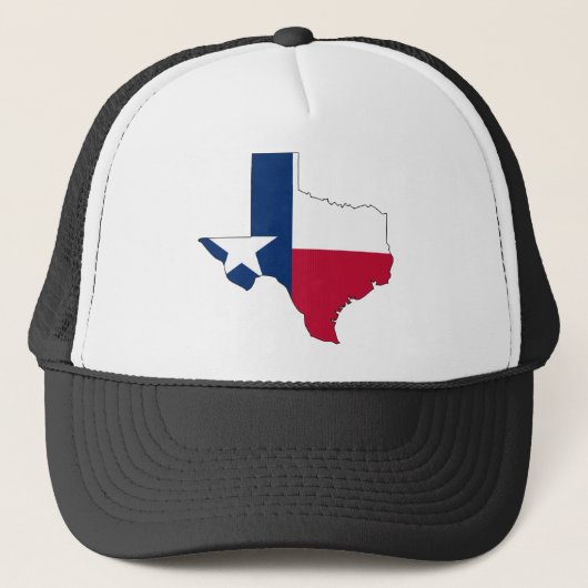 Texas-Flaggen-Karte Truckerkappe (Vorderseite)