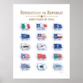 Texas-Flaggen Poster (Vorne)