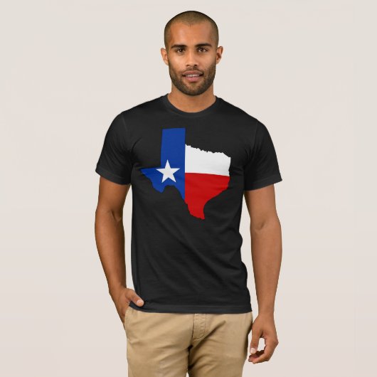 Texas-Flaggen-Shirt T-Shirt (Vorne ganz)