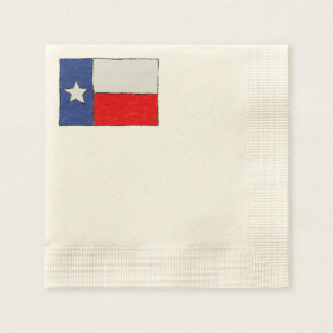 Texas-Flaggen-Skizze Serviette