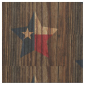 Texas-Flaggen-Stern auf hölzernem Thema Stoff (Nahaufnahme)