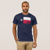 Texas-Flaggen-T - Shirt - Kajak (Vorne ganz)