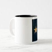 Texas-Flaggen-Tasse Zweifarbige Tasse (Vorderseite Links)