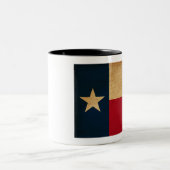 Texas-Flaggen-Tasse Zweifarbige Tasse (Mittel)