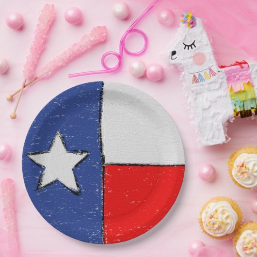 Texas-Flaggen-Teller Pappteller (Party)