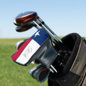 Texas-Flaggengolf-Putterabdeckung mit Golf Headcover (In Situ)