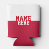 Texas Flaggenname Can Cooler Dosenkühler (Rückseite)