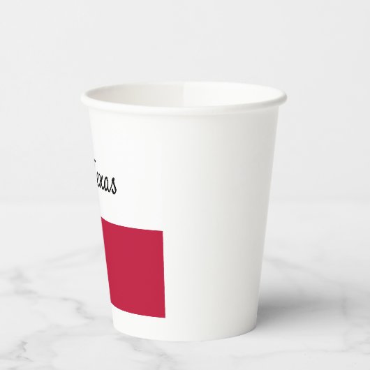 Texas Flags Paper Cup Pappbecher (Links)