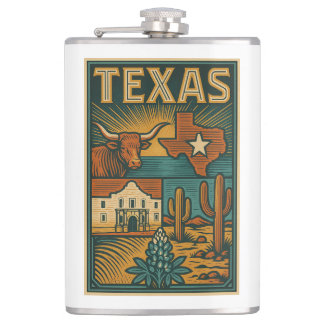 Texas Flask - Stabloser Stahlbehälter Flachmann