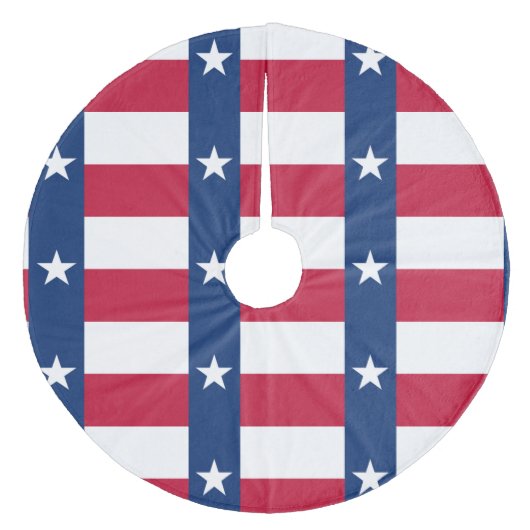 Texas Fleece Weihnachtsbaumdecke (Vorderseite)