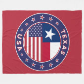 Texas Fleecedecke (Vorderseite (Horizontal))