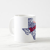 Texas Floral Doodles Kaffeetasse (Vorderseite Links)