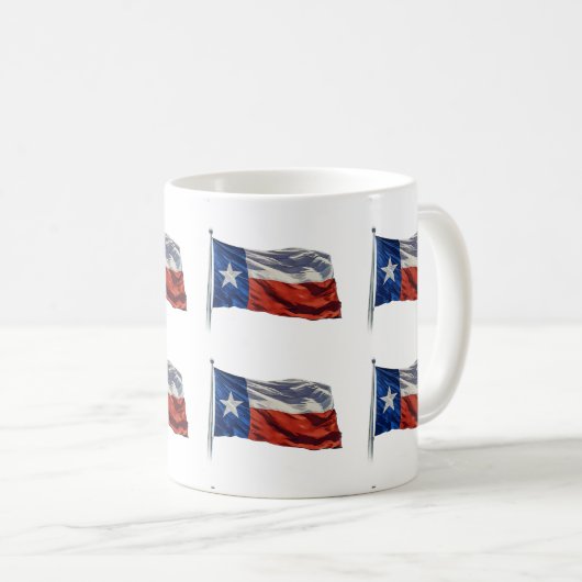 Texas Flying Flag Kaffeetasse (VorderseiteRechts)