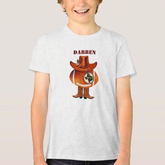 Texas Football Fan Tri-Blend Shirt (Vorderseite)