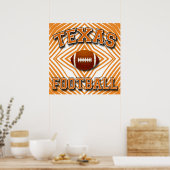 TEXAS FOOTBALL POSTER (Küche)