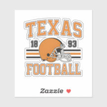 Texas Football Retro Helm Sticker