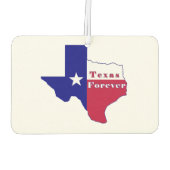 Texas Forever Flag Karte Autolufterfrischer (Rückseite)
