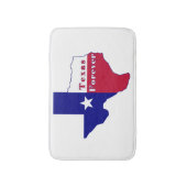 Texas Forever Flag Karte Badematte (Vorderseite Vertikal)