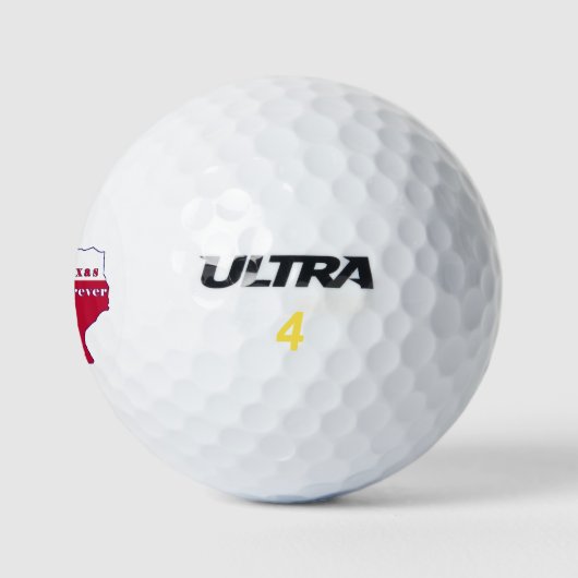 Texas Forever Flag Karte Golfball (Logo)