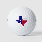 Texas Forever Flag Karte Golfball (Vorderseite)