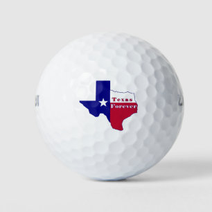 Texas Forever Flag Karte Golfball