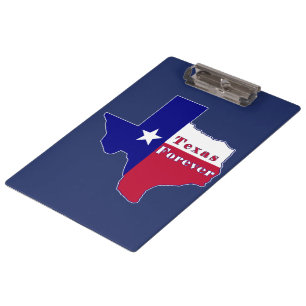 Texas Forever Flag Karte Klemmbrett