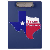 Texas Forever Flag Karte Klemmbrett (Vorderseite)