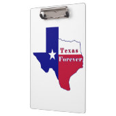 Texas Forever Flag Karte Klemmbrett (Links)