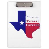 Texas Forever Flag Karte Klemmbrett (Vorderseite)