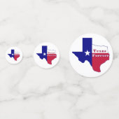 Texas Forever Flag Karte Konfetti (Vorderseiten)