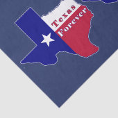 Texas Forever Flag Karte Seidenpapier (Detail)